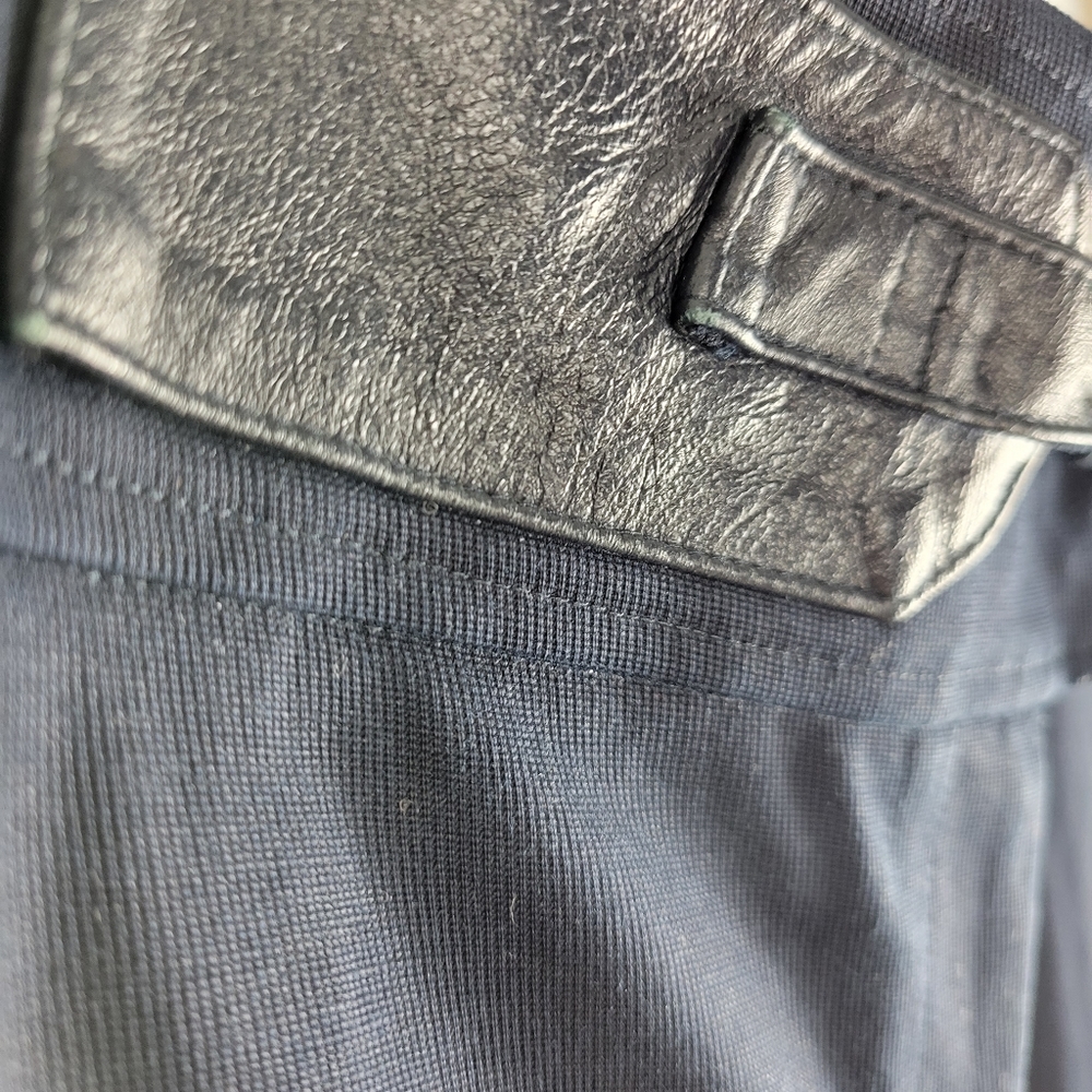 MAG Magaschoni Faux Belted Mid Rise Flare Trouser Pants - Picture 5 of 10